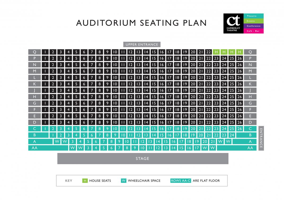 Image of Theatre auditorium seating plan