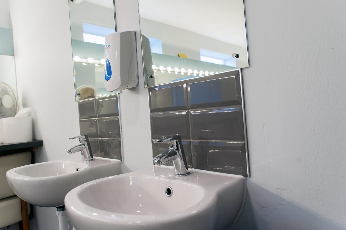 Image of Dressing Room sinks at Camberley Theatre