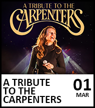 Booking link for A Tribute to The Carpenters on 1 March 2023