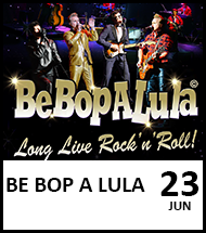 Booking link for Be Bop A Lula on 23rd June 2023