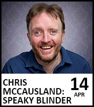Booking link for Chris McCausland: Speaky Blinder on 14 April 2023