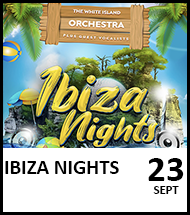 Booking link for Ibiza Nights on 23rd September 2022