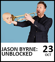 Booking link for Jason Byrne: Unblocked on 23 October 2022
