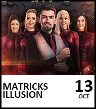 Booking link for Matricks Illusion – Believing the Impossible on 13 October 2022
