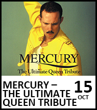Booking link for Mercury – the ultimate Queen tribute on 15 October 2022