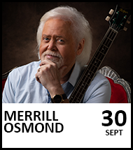 Booking link for Merrill Osmond on 30 September 2022