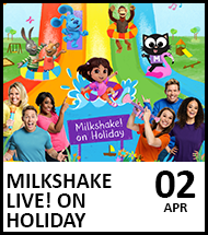 Booking link for Milkshake Live! -  2 April 2024
