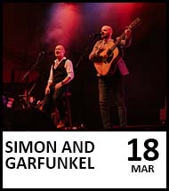 Booking link for Simon and Garfunkel Through The Years on 18 March 2022