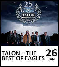 Booking link for Talon - The Best of Eagles on 26 January 2023