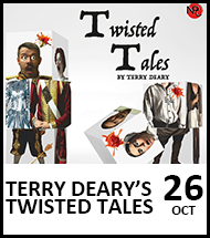 Booking link for Terry Deary’s Twisted Tales on 26 October 2022