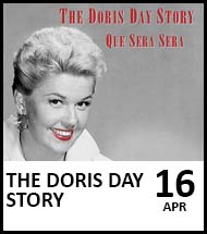 Booking link for The Doris Day Story on 16 April 2022
