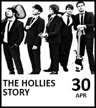 Booking link for The Hollies Story on 30 April 2022