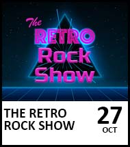 Booking link for The Retro Rock Show on 27 October 2022
