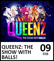 Booking link for Queenz: The Show With BALLS! on 9th February 2024