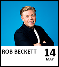 Booking link for Rob Beckett on 14 May 2024