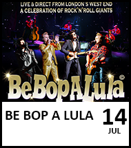 Booking link for Be Bop A Lula on 14th July 2022
