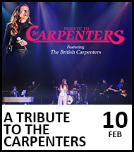 Booking link for A Tribute to The Carpenters on 10 February 2023