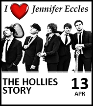 Booking link for The Hollies Story on 13 April 2023