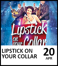 Booking link for Lipstick On Your Collar - Saturday 20 April 2024