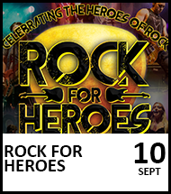 Booking Link for Rock For Heroes on 10th September 2022