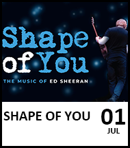 Booking link for Shape of You on 1st July 2022