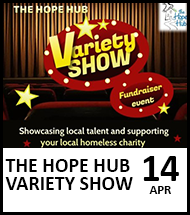 Booking link for The Hope Hub Variety Show - 14 April 2024