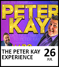 Booking link for The Peter Kay Experience - 26 July 2024
