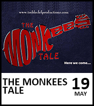 Booking link for The Monkees Tale on 19th May 2023