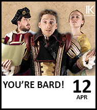 Booking link for You're Bard - 12 April 2024